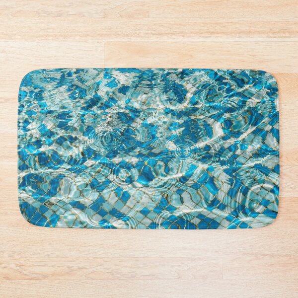Item preview, Fluid Abstraction in Aquamarine Turquoise and Sapphire designed and sold by Georgia Mizuleva.