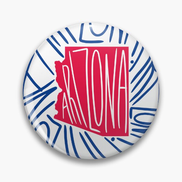 Item preview, Arizona State Map Typography - Red and Blue - USA America State designed and sold by Ranggasme.