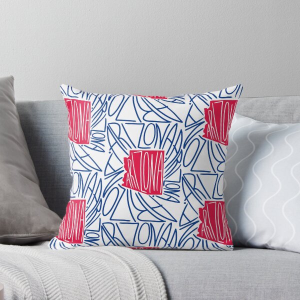 Item preview, Arizona State Map Typography - Red and Blue - USA America State designed and sold by Ranggasme.