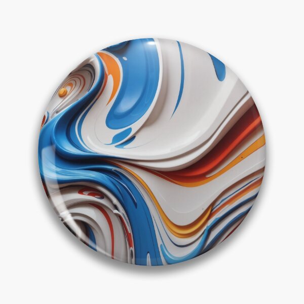 Item preview, "Swirly Blue and White Design: Captivating Visuals for Your Space" designed and sold by CyberCollective.