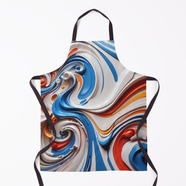 Item preview, "Swirly Blue and White Design: Captivating Visuals for Your Space" designed and sold by CyberCollective.