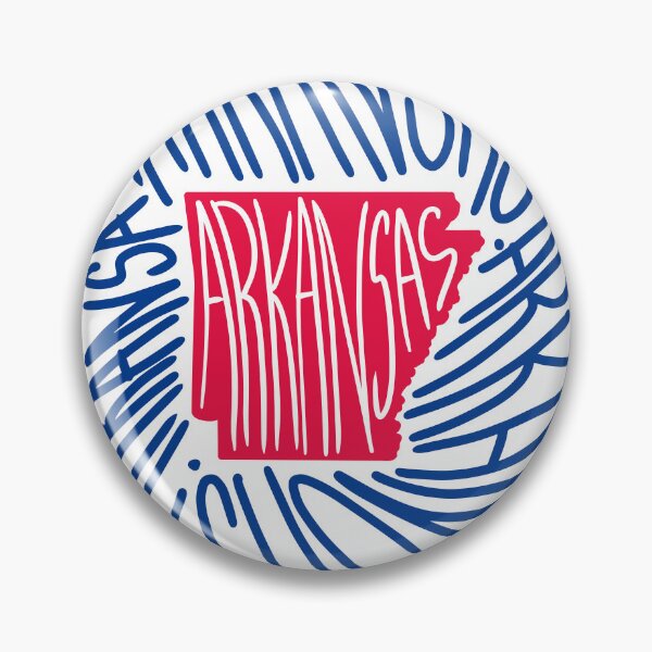 Item preview, Arkansas State Map Typography - Red and Blue - USA America State designed and sold by Ranggasme.