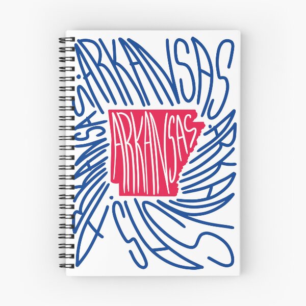 Item preview, Arkansas State Map Typography - Red and Blue - USA America State designed and sold by Ranggasme.