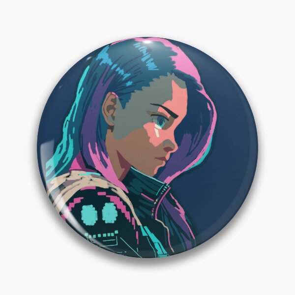 Item preview, Cyber punk girl designed and sold by AtypicalTyler.