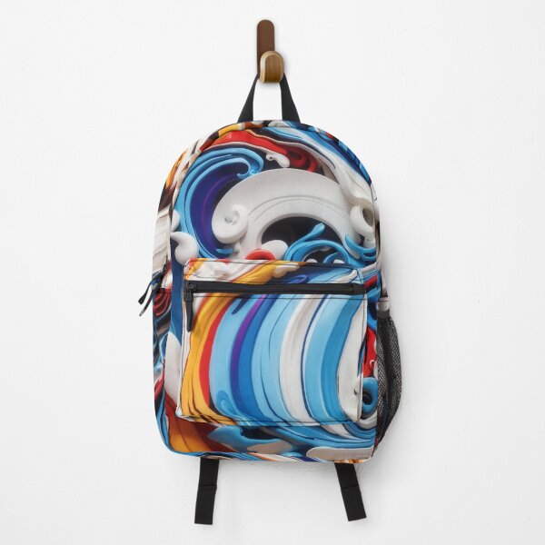 Item preview, #2 "Swirly Blue and White Design: Captivating Visuals for Your Space" designed and sold by CyberCollective.