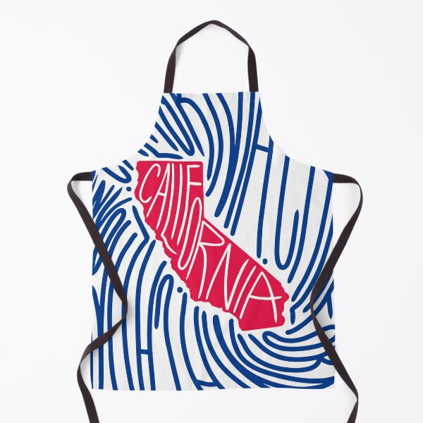 Item preview, California State Map Typography - Red and Blue - USA America State designed and sold by Ranggasme.