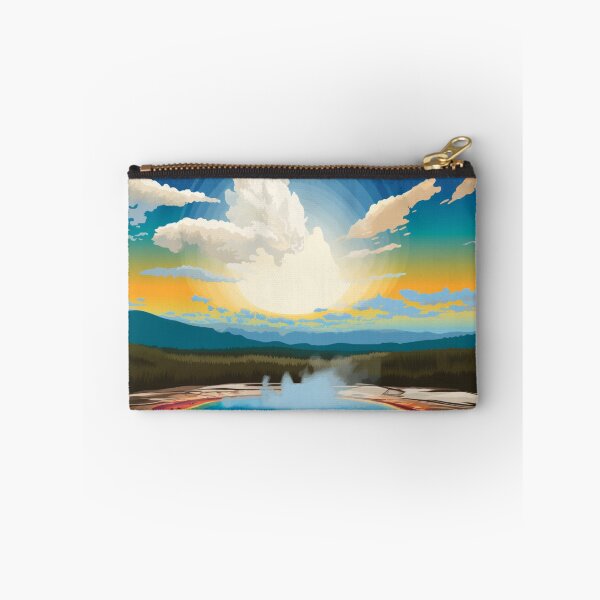 Item preview, A Pop Art Travel Print of the Yellowstone Park - Wyoming designed and sold by StudioRedKoala.