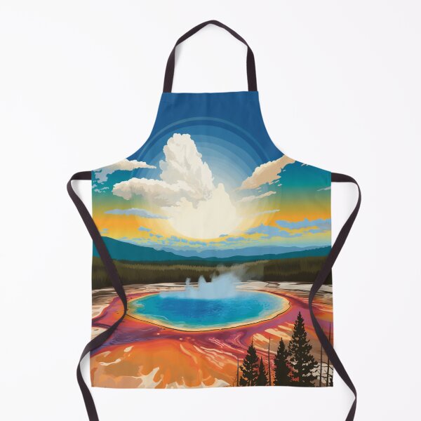 Item preview, A Pop Art Travel Print of the Yellowstone Park - Wyoming designed and sold by StudioRedKoala.