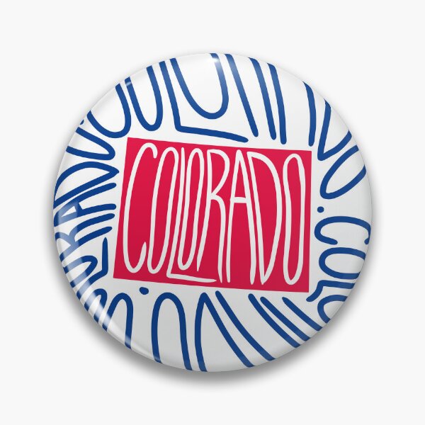 Item preview, Colorado State Map Typography - Red and Blue - USA America State designed and sold by Ranggasme.