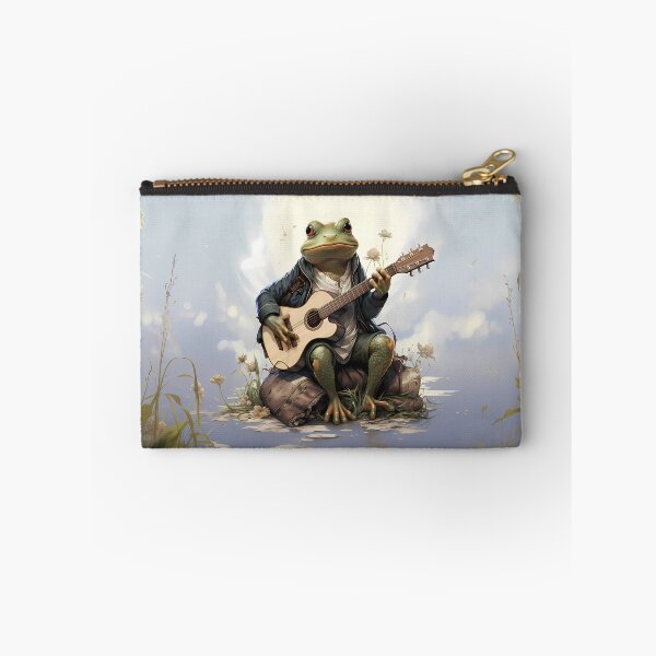 Item preview, Cartoon Frog Playing Guitar designed and sold by Jamillionaire Shop.
