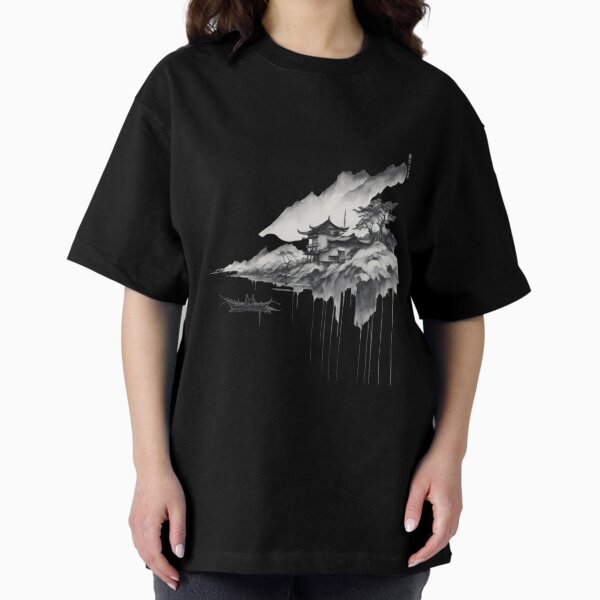 Vista previa del artículo con la obra «Lago estilo acuarela chino», diseñado y vendido por JDAri.