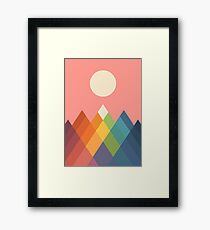 Rainbow Peak Framed Print
