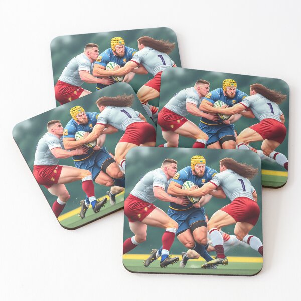 Item preview, On The Charge - Rugby Illustration designed and sold by ArtShare.