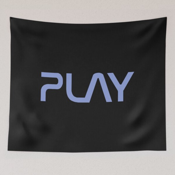 Item preview, PLAY 7 - Blue  White - Simple but effective   designed and sold by CitlalliMohr.