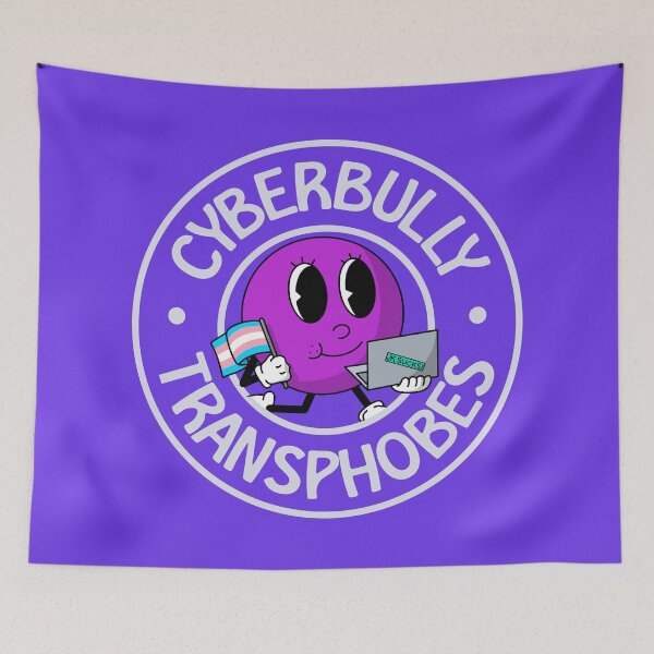 Item preview, Cyberbully Transphobes - Funny Trans Meme designed and sold by Picket Club.