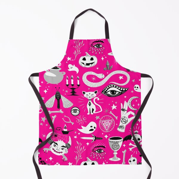 Item preview, occult pentagram cat halloween pink designed and sold by Gossip Rag.