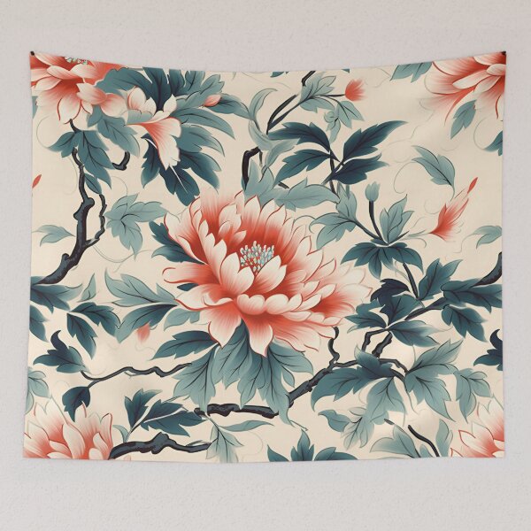 Item preview, Romantic Asian Floral in Pastels designed and sold by SelectiveArt.