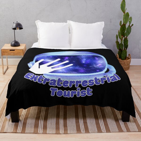 Item preview, Extraterrestrial Tourist Cute Alien Purple Graphic Design designed and sold by missdebi27.