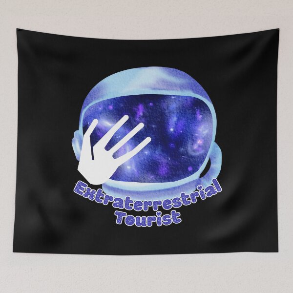 Item preview, Extraterrestrial Tourist Cute Alien Purple Graphic Design designed and sold by missdebi27.