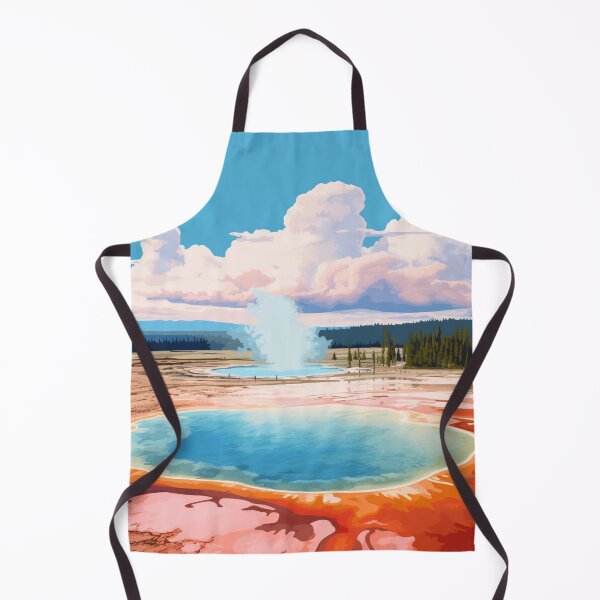 Item preview, A Pop Art Travel Print of the Yellowstone Park - Wyoming designed and sold by StudioRedKoala.