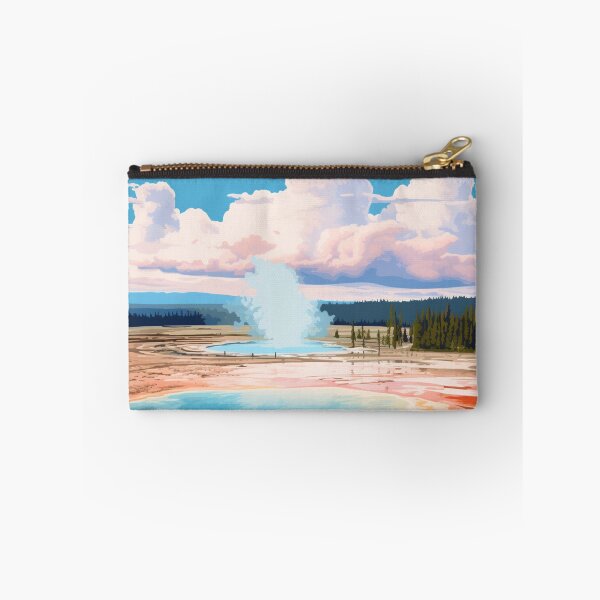 Item preview, A Pop Art Travel Print of the Yellowstone Park - Wyoming designed and sold by StudioRedKoala.