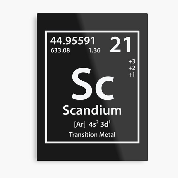 Aperçu de l'œuvre Scandium Element créée et vendue par cerebrands.