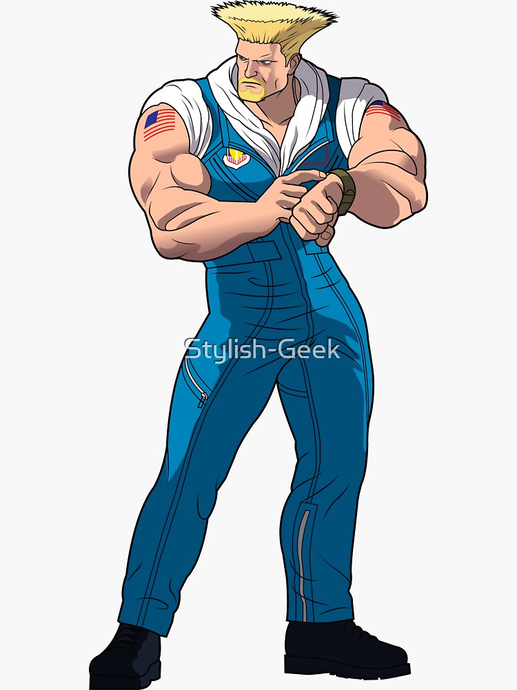 Guile Street Fighter 6 Sticker for Sale by Stylish-Geek