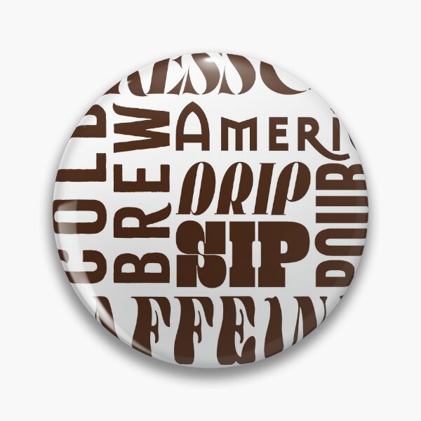 Item preview, Coffee Typography Letterpress Poster Brown designed and sold by CaffeinatedVibe.