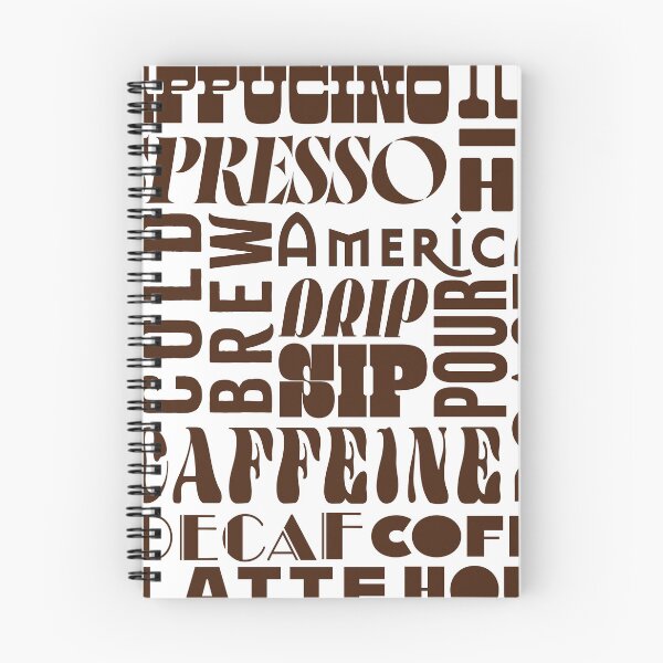 Aperçu de l'œuvre Café Typographie Typographie Affiche Marron créée et vendue par CaffeinatedVibe.