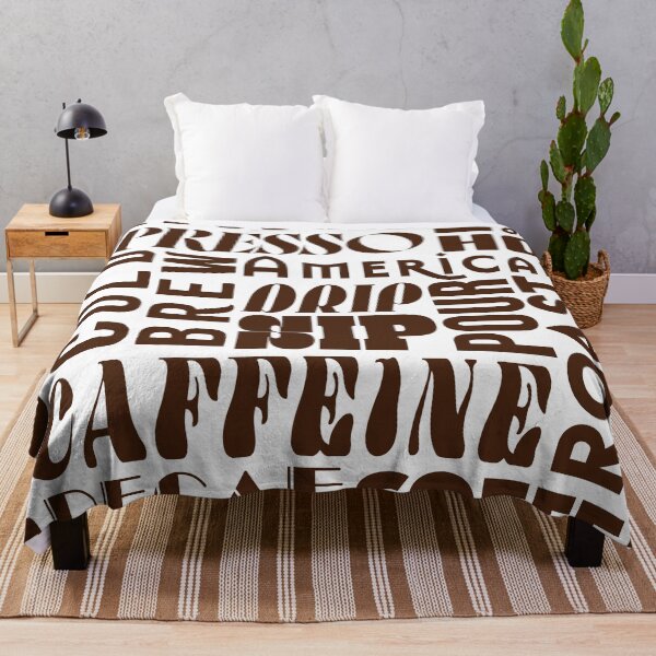Item preview, Coffee Typography Letterpress Poster Brown designed and sold by CaffeinatedVibe.