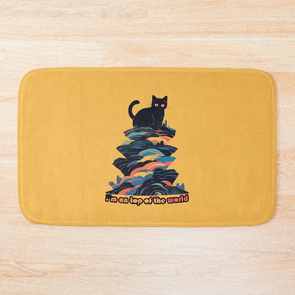 Item preview, I'm on top of the world (black cat) designed and sold by etherElric.