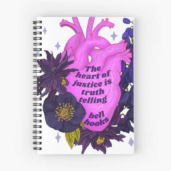 Item preview, bell hooks, "the heart of justice is truth telling" designed and sold by fabfeminist.