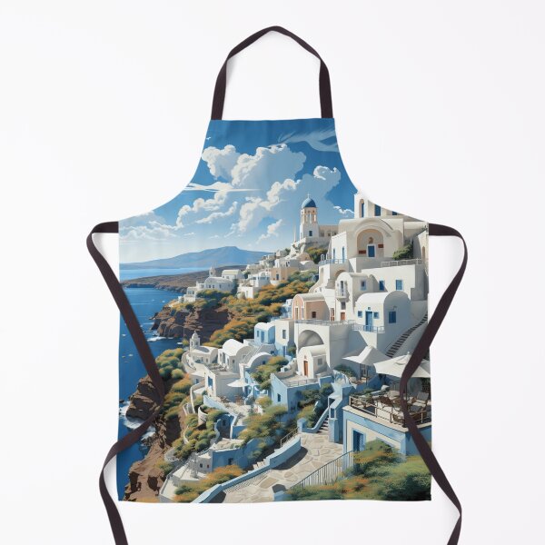 Item preview, A Travel Print of Santorini - Greece designed and sold by StudioRedKoala.