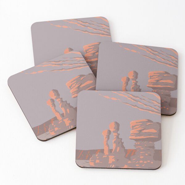 Item preview, Formaciones rocosas Parque Provincial Ischigualasto en la provincia de San Juan Argentina WPA Art Deco Póster designed and sold by patrimonio.
