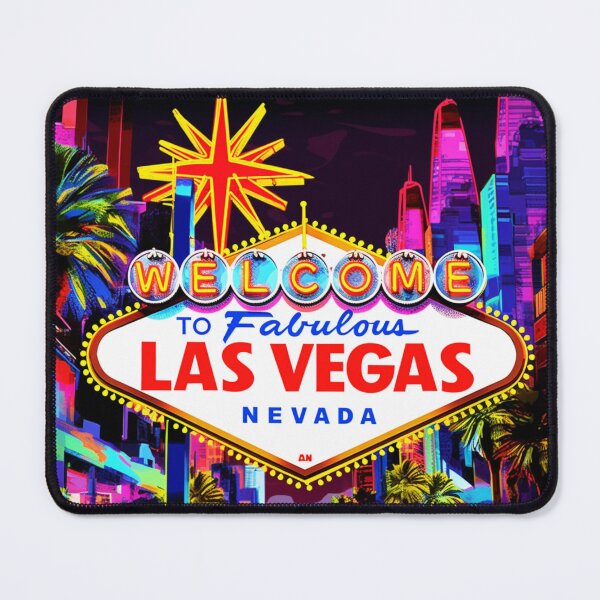 Item preview, A Pop Art Travel Print of the Las Vegas Sign - Nevada - US designed and sold by StudioRedKoala.
