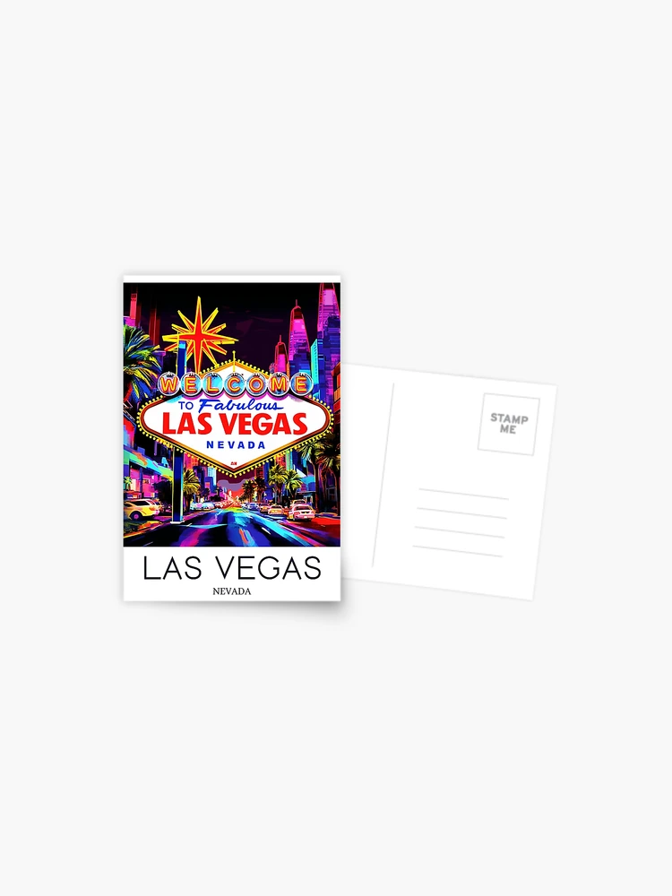 A Pop Art Travel Print of the Las Vegas Sign - Nevada - US
