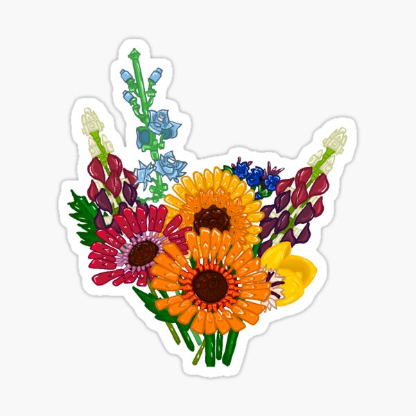 Floral loose watercolor 1 | Sticker