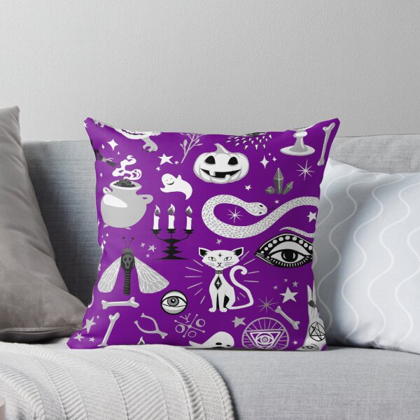 Item preview, occult pentagram cat halloween purple designed and sold by Gossip Rag.