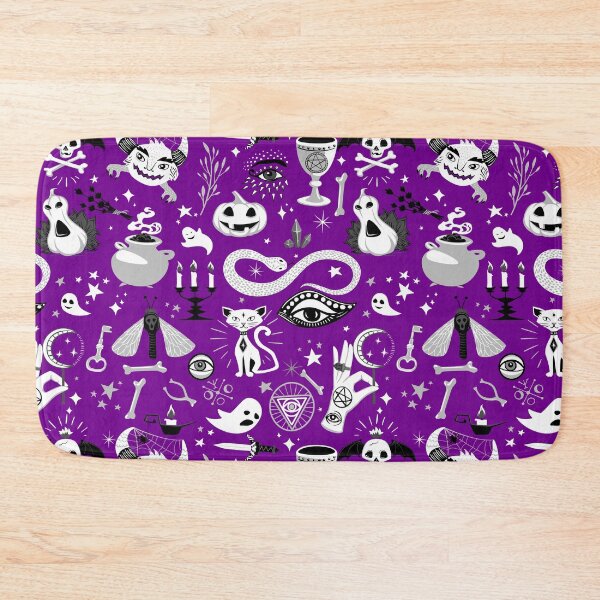 Item preview, occult pentagram cat halloween purple designed and sold by Gossip Rag.