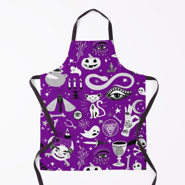 Item preview, occult pentagram cat halloween purple designed and sold by Gossip Rag.