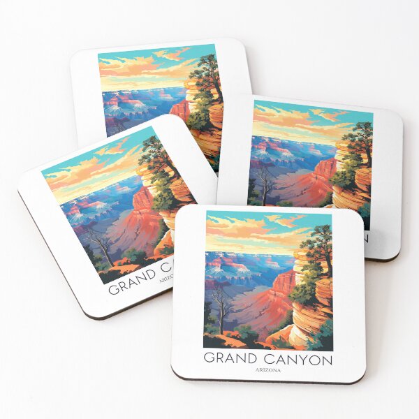 Item preview, A Pop Art Travel Print of the Grand Canyon - Arizona designed and sold by StudioRedKoala.