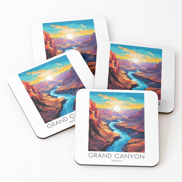 Item preview, A Pop Art Travel Print of the Grand Canyon - Arizona designed and sold by StudioRedKoala.