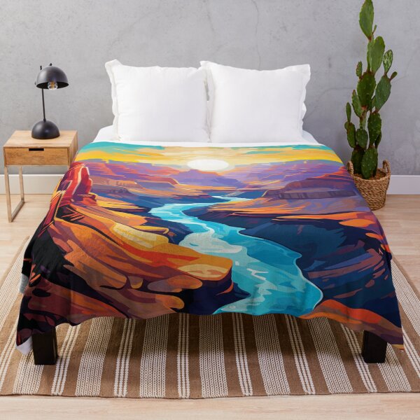Item preview, A Pop Art Travel Print of the Grand Canyon - Arizona designed and sold by StudioRedKoala.