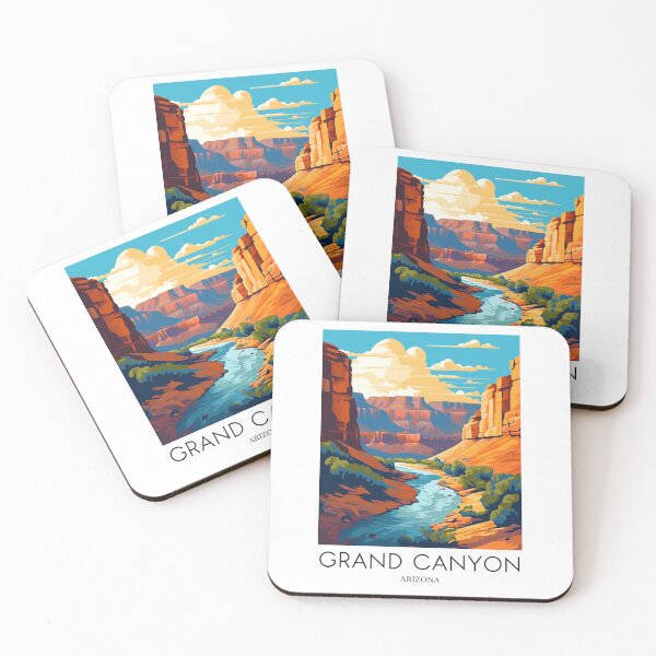 Item preview, A Pop Art Travel Print of the Grand Canyon - Arizona designed and sold by StudioRedKoala.