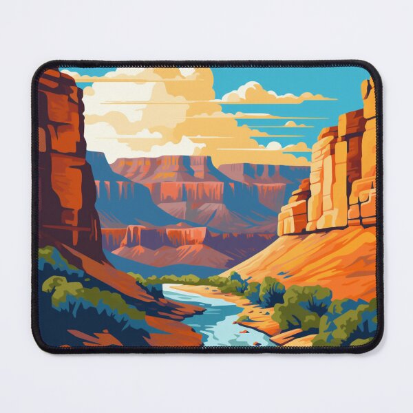 Item preview, A Pop Art Travel Print of the Grand Canyon - Arizona designed and sold by StudioRedKoala.