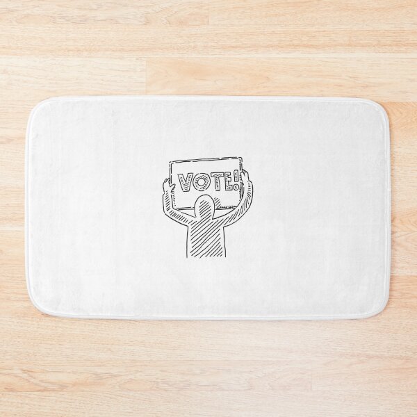 Item preview, human figure holding vote sign drawing frank ramspott	 designed and sold by jhkwitetj6.
