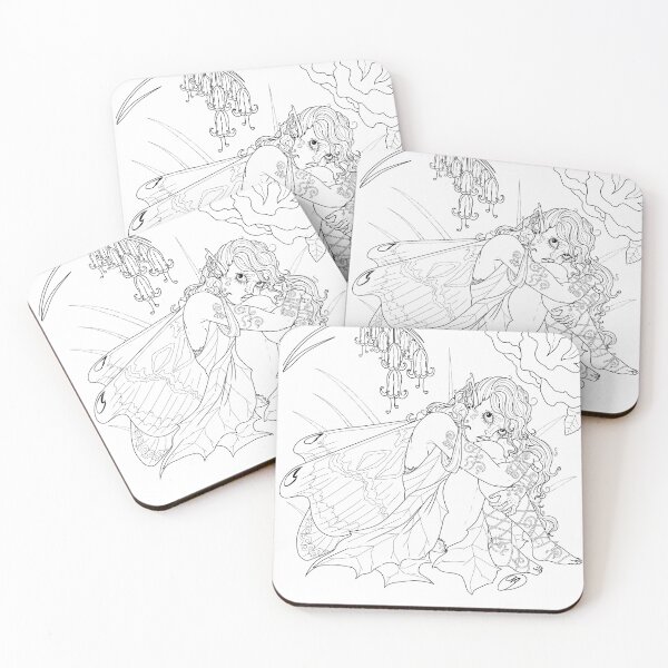 Item preview, The Fairy coloring sheet designed and sold by RroseeArrt.