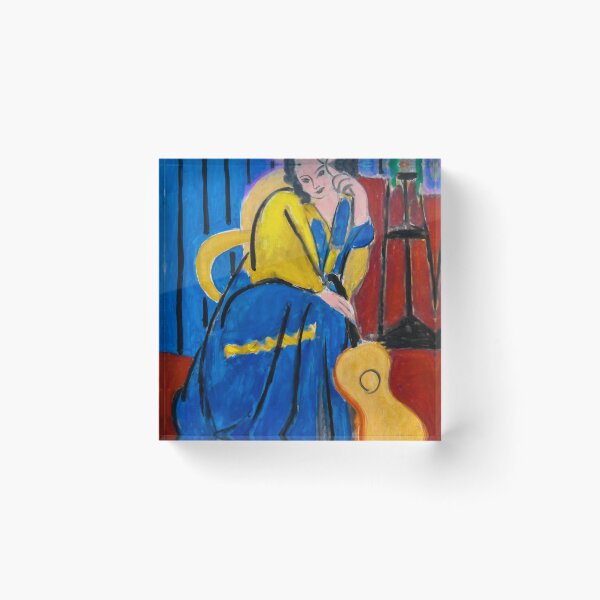Item preview, Henri Matisse - Girl in Yellow and Blue with Guitar Poster Classic designed and sold by samjonmuno.