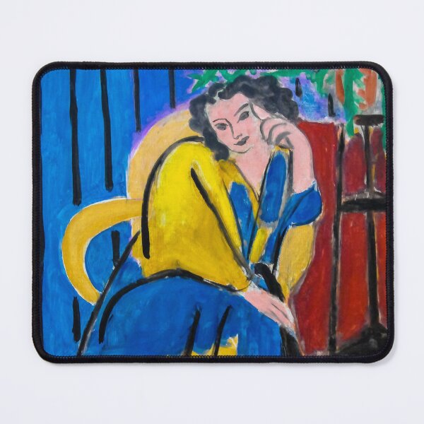 Item preview, Henri Matisse - Girl in Yellow and Blue with Guitar Poster Classic designed and sold by samjonmuno.