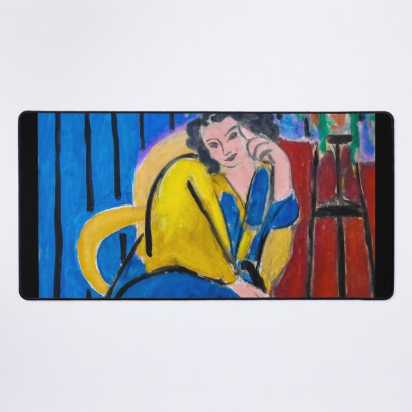 Item preview, Henri Matisse - Girl in Yellow and Blue with Guitar Poster Classic designed and sold by samjonmuno.